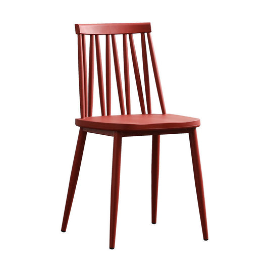 Nordic Minimalist Plastic Backrest Chair