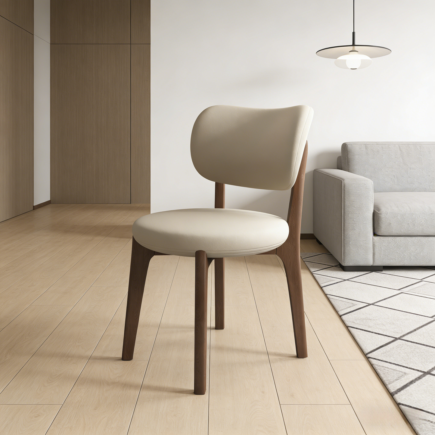 Solid Wood Square Stool