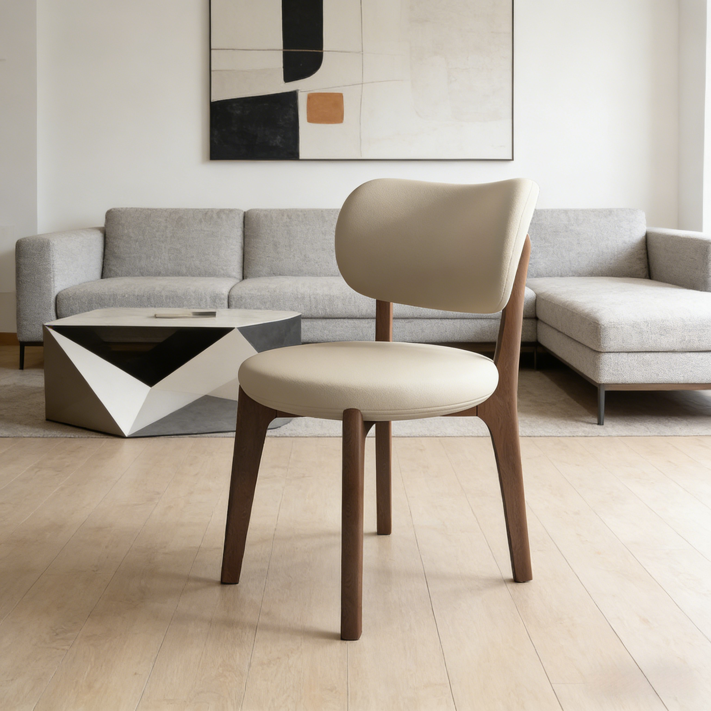 Solid Wood Square Stool