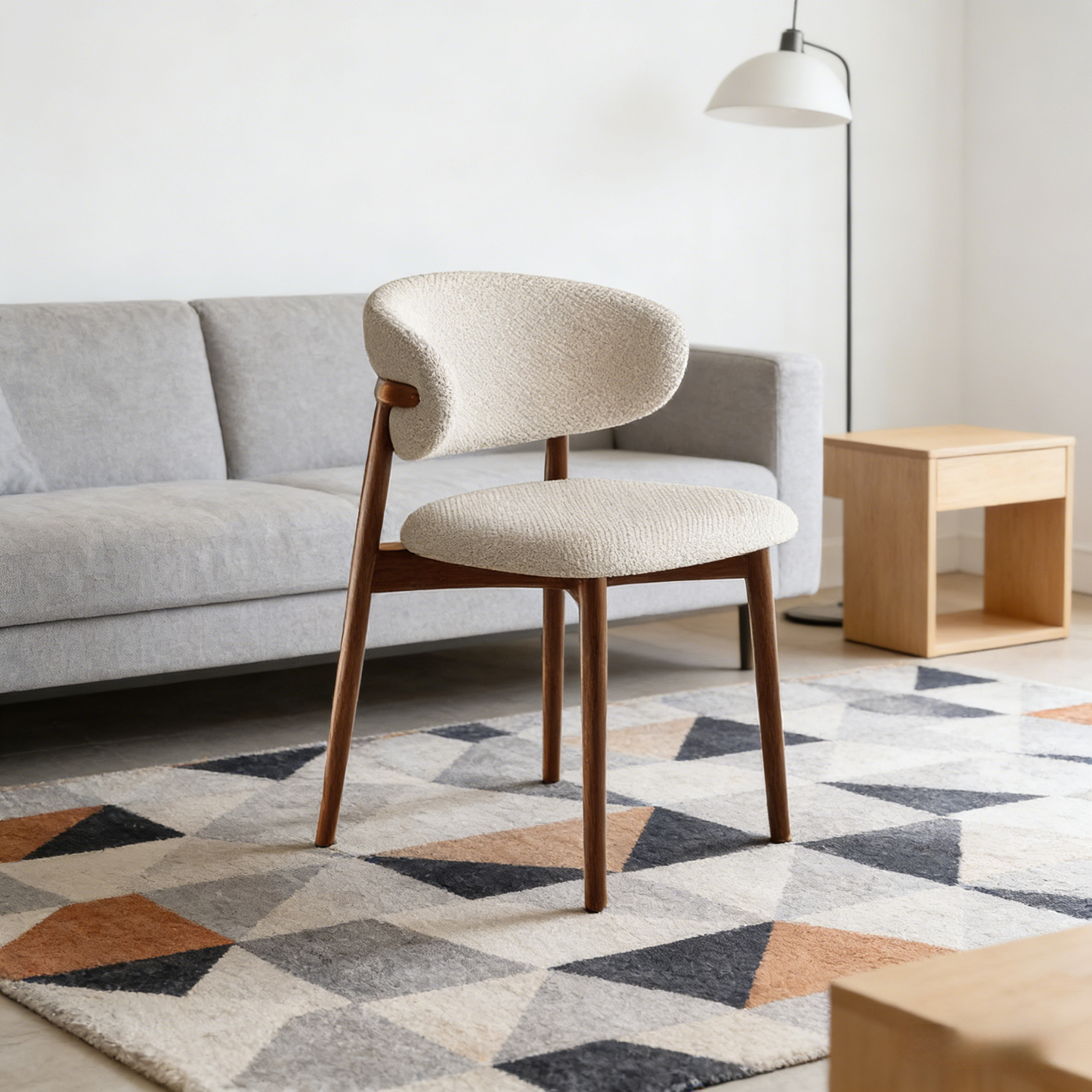 Fabric Backrest Dining Chair