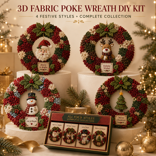 Make Your Own 3D Christmas Wreath 🎄