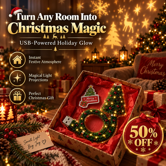🎄 Christmas Magic Projection Lamp – Turn Any Room Into a Holiday Wonderland ✨