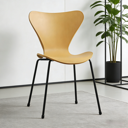 Dining chair with a backrest