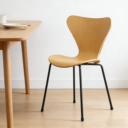 Dining chair with a backrest