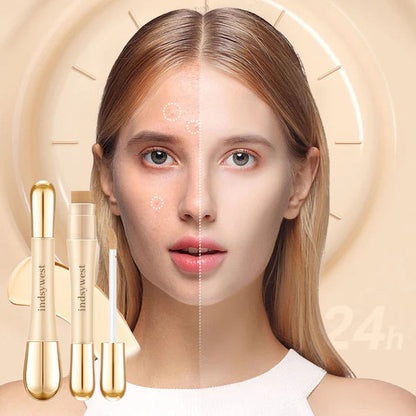 🔥Buy 1 Get 1 Free(2pcs)🔥2 in 1 - Foundation + Anti-Wrinkle Concealer