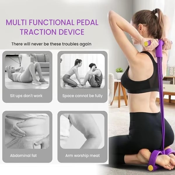 🔥Last Day 50% OFF🔥8-Tube Adjustable Pedal Resistance Trainer Full-Body Home Gym Versatility