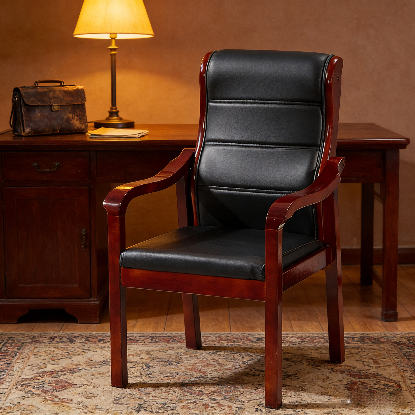 Solid Wood Office Conference Chair