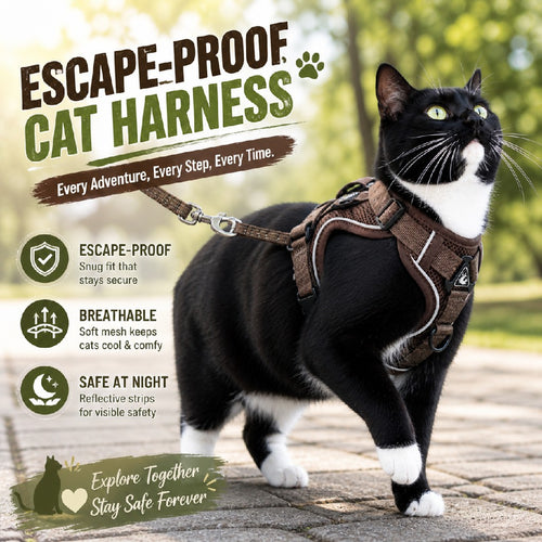 Escape-Proof Cat Harness & Leash Set