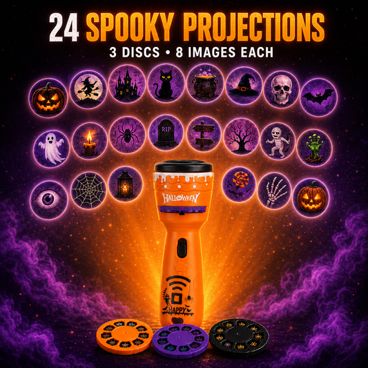 👻Kids Halloween Christmas Projection Flashlight Toy