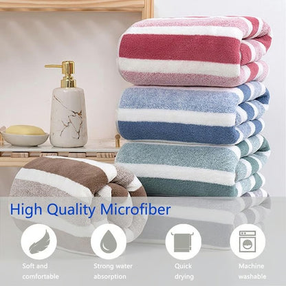 🐾 Quick Drying Dog Bathrobe | Soft Striped Pet Robe with Adjustable Belly Band