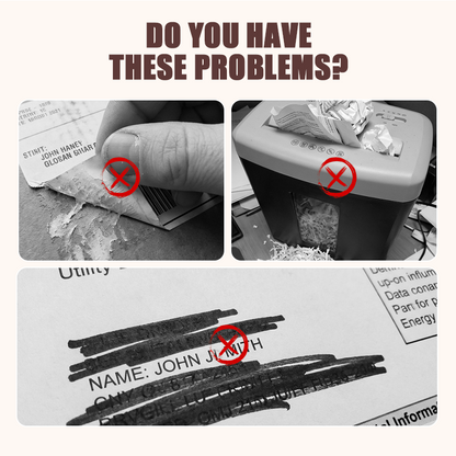 🔒 Cover Private Information in Seconds — No Shredder Needed! 🛡️