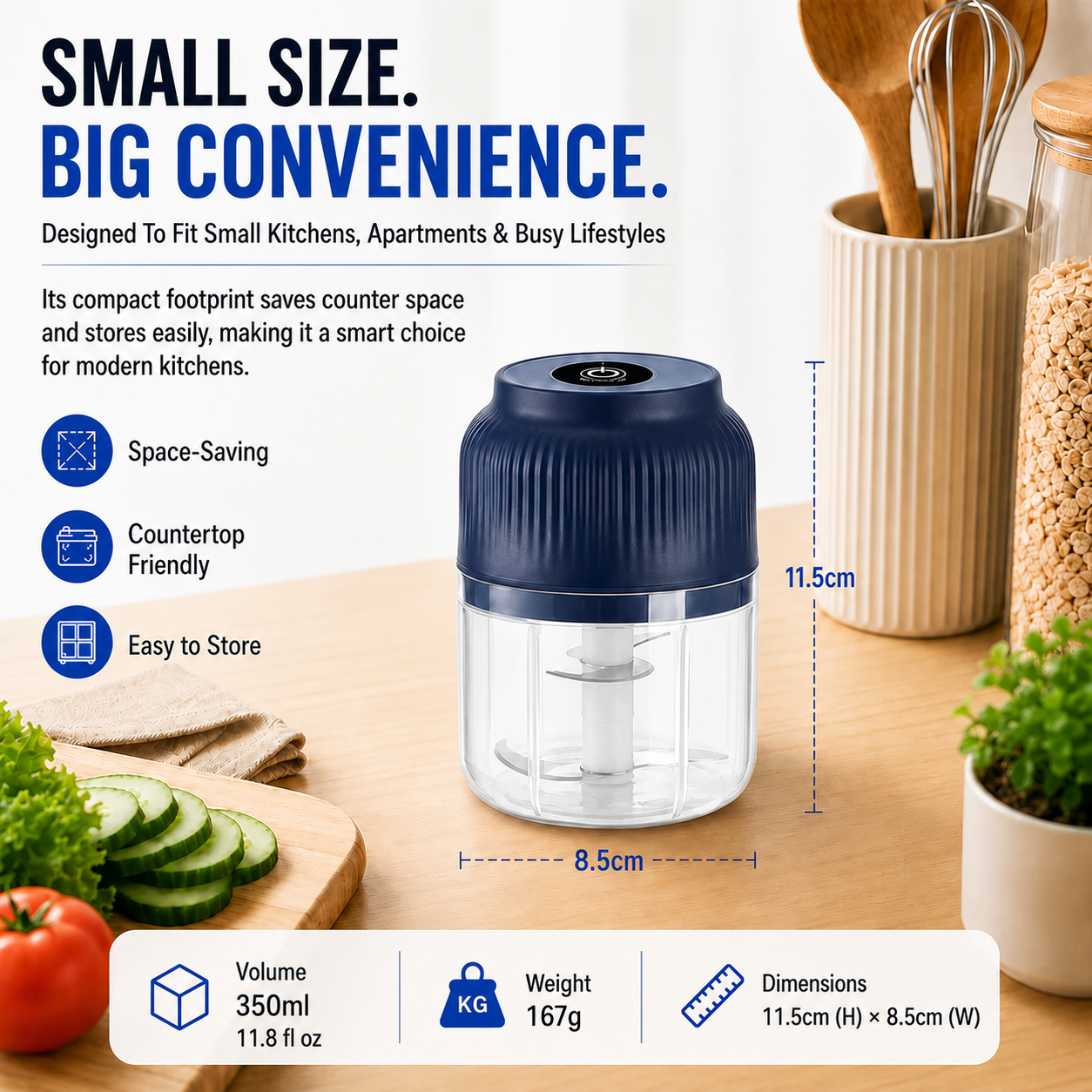 🔥Limited Time Buy One Get One Free!🔋 Wireless Mini Food Chopper with USB Charging✨